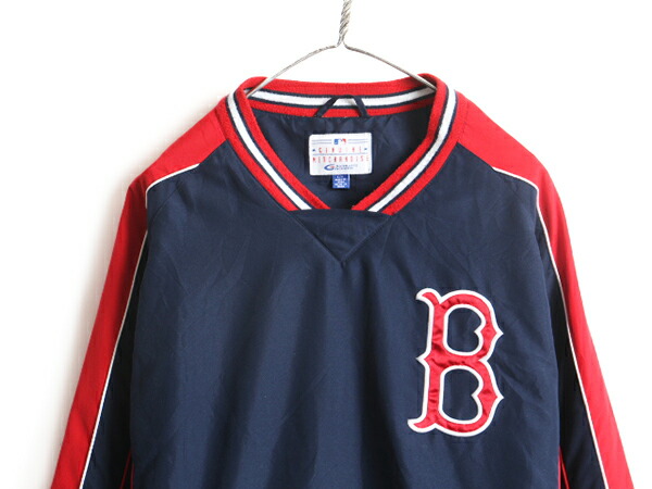 楽天市場】□ MLB オフィシャル レッドソックス Vネック プルオーバー