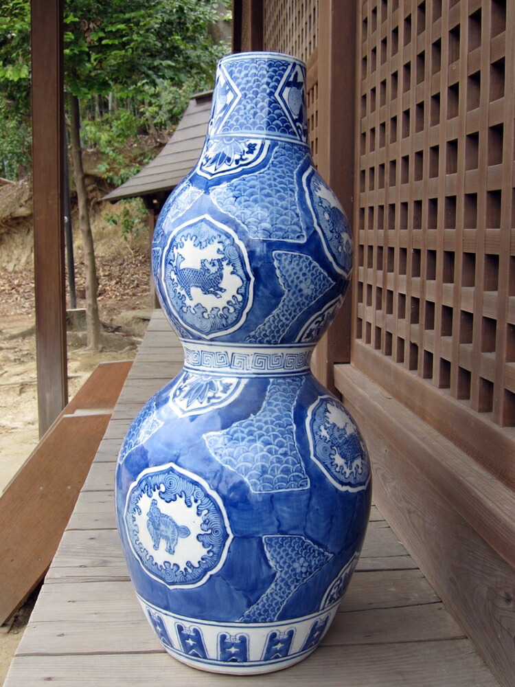 中国清時代染付大壺（銘があり) 中国清時代染付壺 中国清時代染付大壺