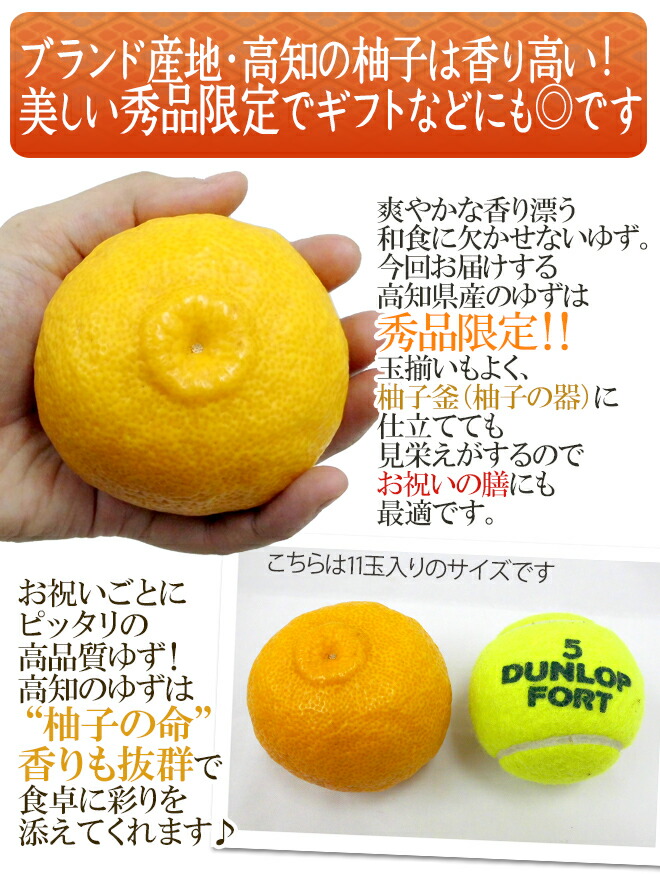 楽天市場】高知産 ”ゆず” 秀品 8〜15玉 約1.5kg【予約 11月下旬以降