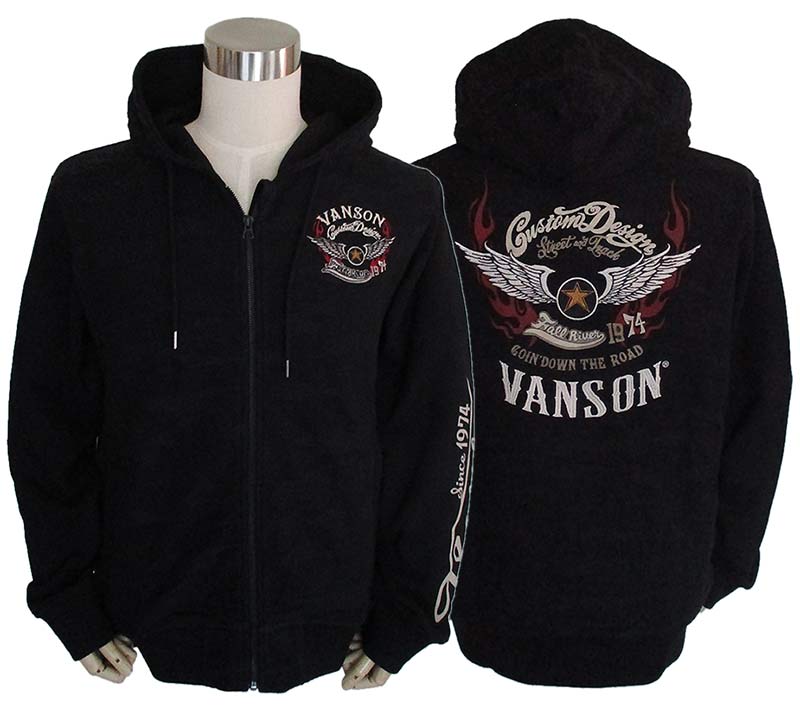 楽天市場】VANSON バンソン メンズ ZIPパーカー スウェット カラー
