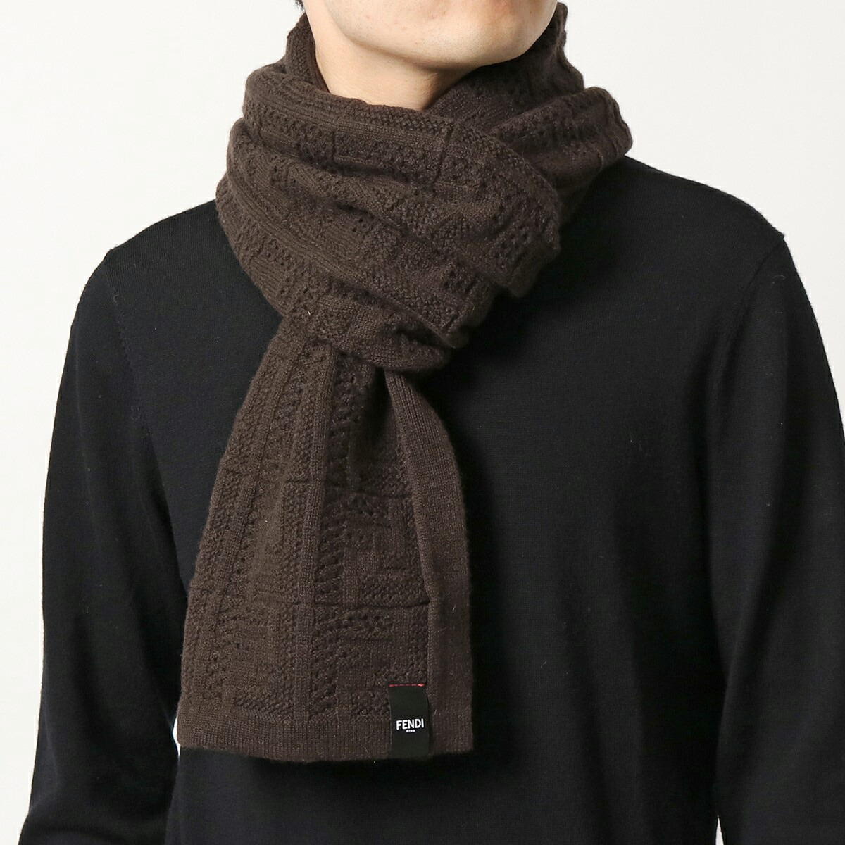 楽天市場】FENDI フェンディ マフラー FXS701 AH7L メンズ カシミヤ混