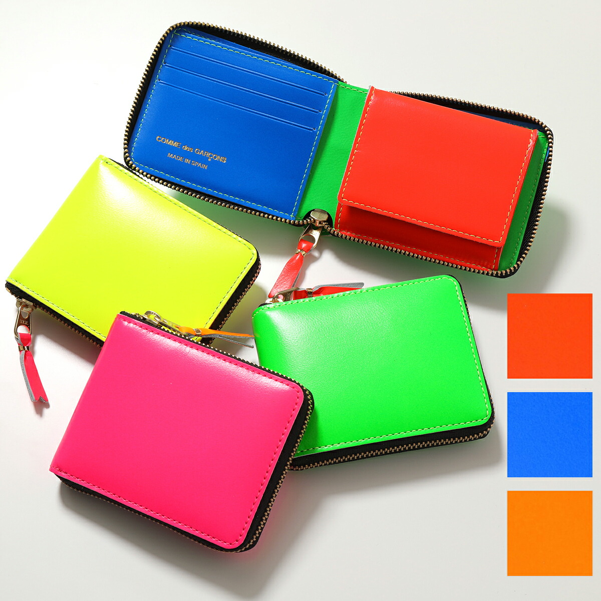 楽天市場】COMME des GARCONS コムデギャルソン 二つ折り財布 SA7100SF