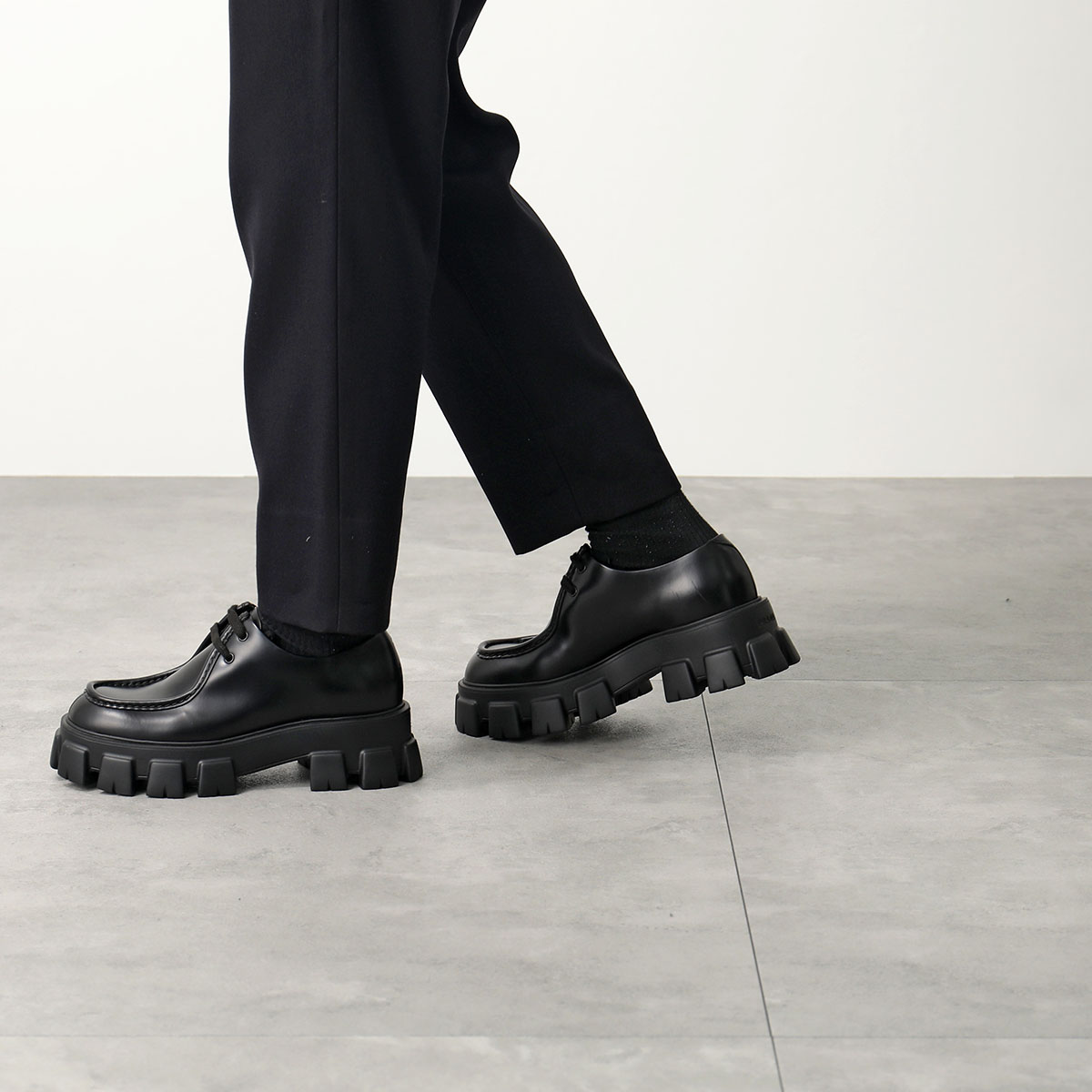 楽天市場】PRADA プラダ ダービーシューズ Monolith モノリス 2EE355