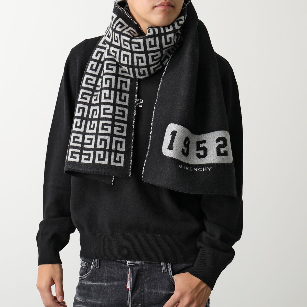 楽天市場】GIVENCHY ジバンシィ マフラー GV3518 J4968 メンズ 4G ロゴ