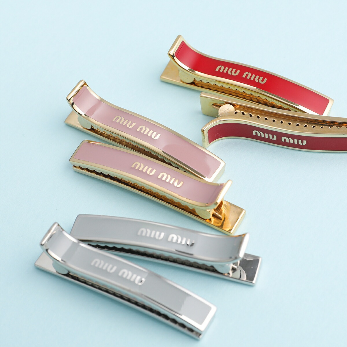 楽天市場】MIUMIU ミュウミュウ ヘアクリップ 5JF136 2F6T レディース
