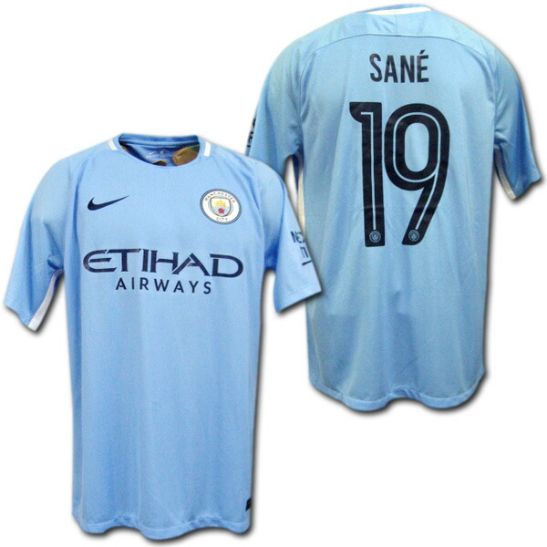 楽天市場】マンチェスターシティ 17/18 ホーム(水色) ＃19 SANE レロイ