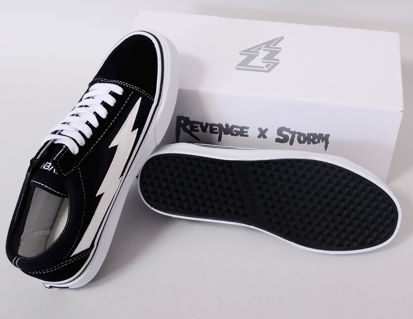 リベンジストーム REVENGE×STORM スニーカー 黒 白 27㎝ リベンジ
