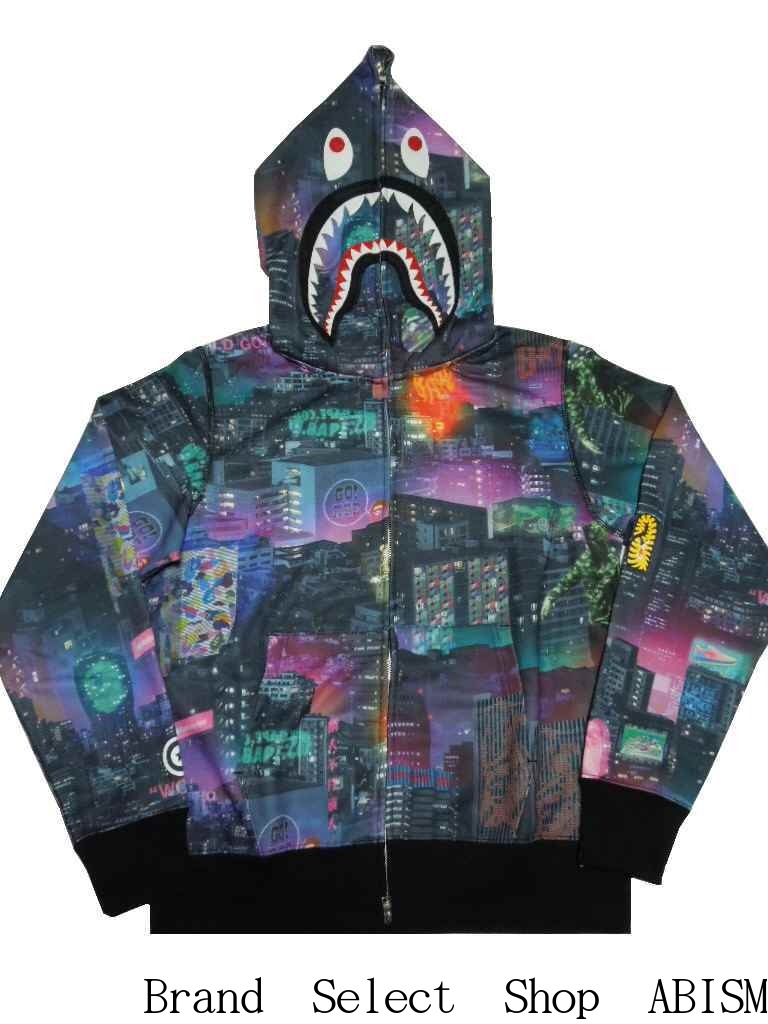楽天市場】A BATHING APE(エイプ)NEON TOKYO SHARK WIDE FULL ZIP