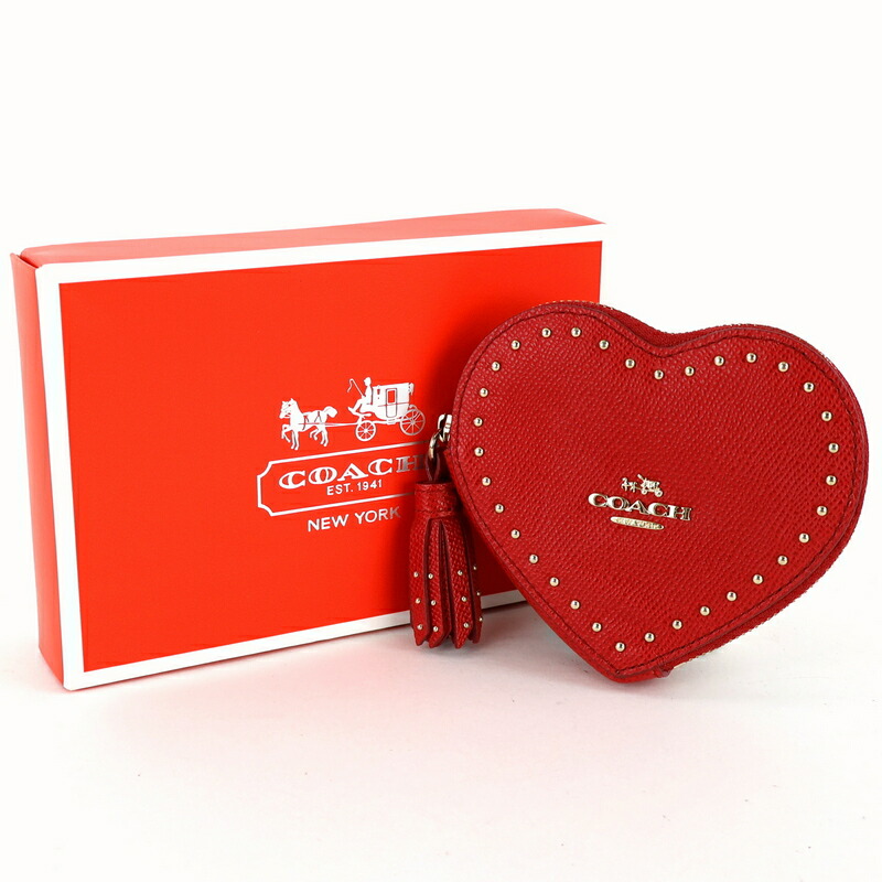 楽天市場】コーチ コインケース 52773 エッジスタッズ ハートコイン