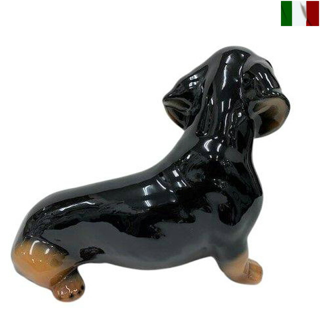 楽天市場】ミニチュア ダックスフンド 置物 犬 陶器 クラシック