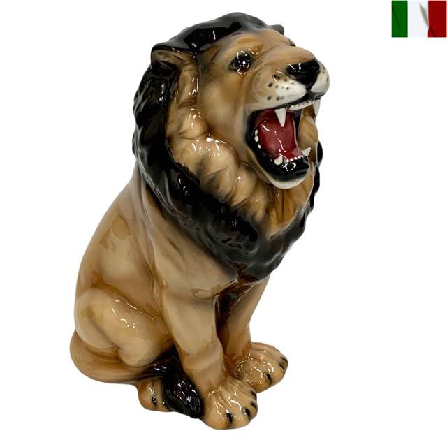 楽天市場】ライオン 置物 獅子 陶器 イタリア インテリア オブジェ