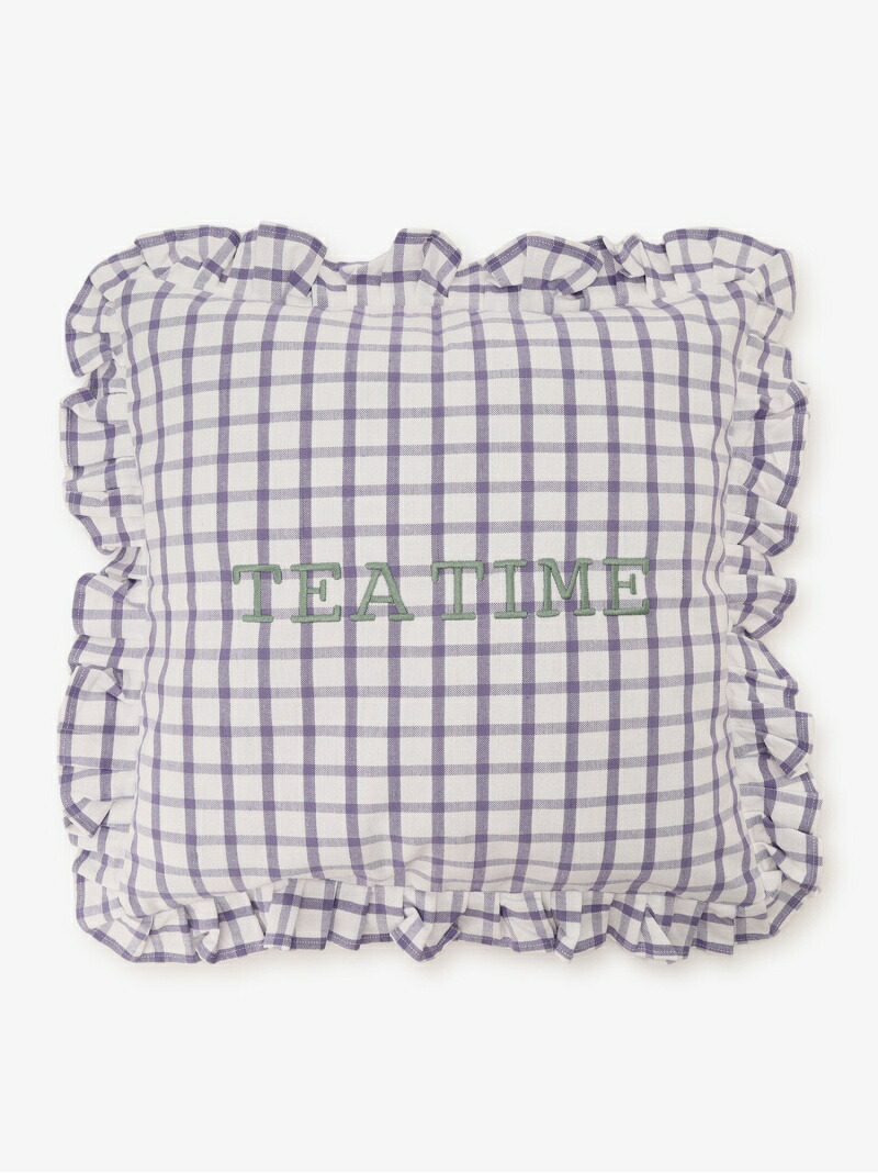 楽天市場】【SALE／40%OFF】チェック刺繍クッションカバー Afternoon