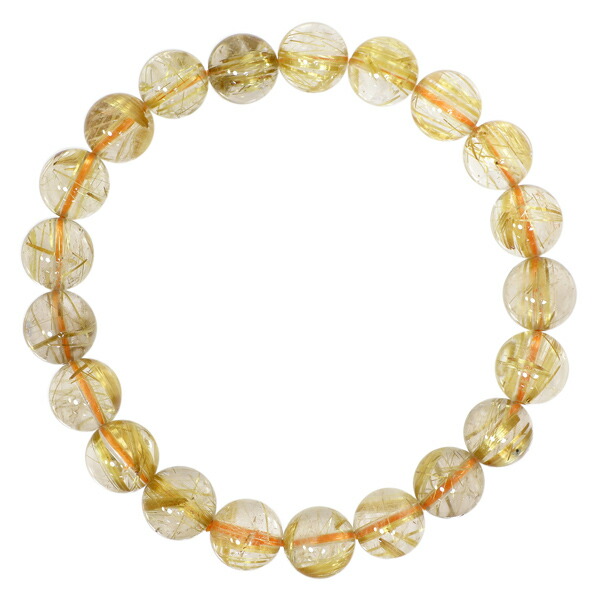 楽天市場】ルチルクォーツ ブレスレット 9mm 18cm 7A級 金針ルチル