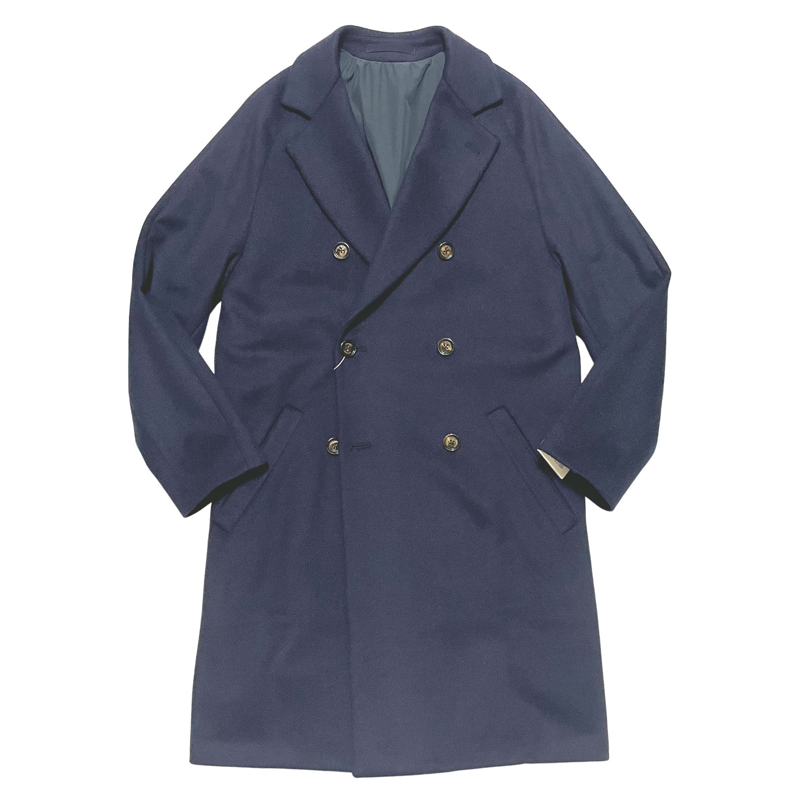 eleventy】ダークネイビー ダブルブレスト チェスターコート