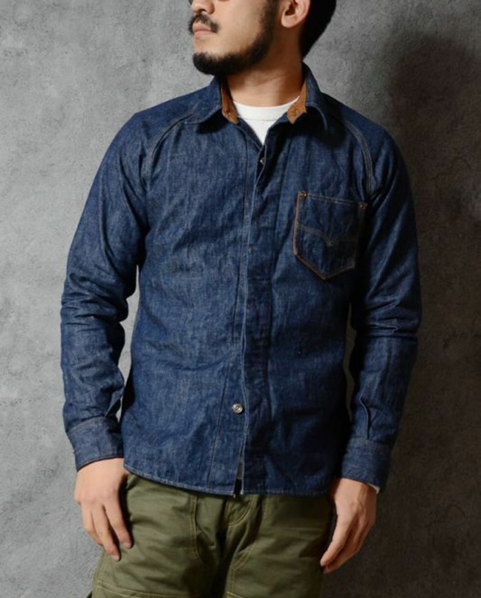 楽天市場】デラックスウエア DELUXEWARE 40s デニムシャツ 7640 シャツ