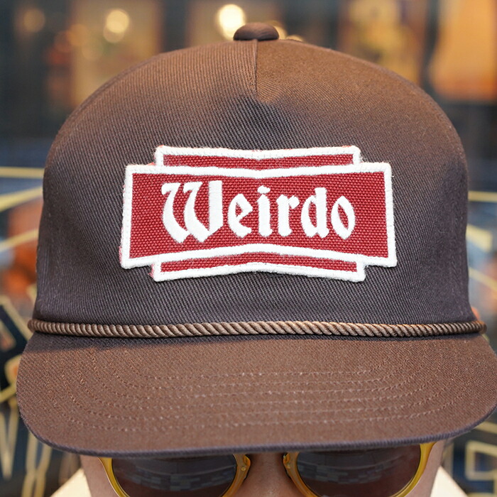 楽天市場】WEIRDO ウィアード /「FLAME - TRUCKER CAP / BROWN