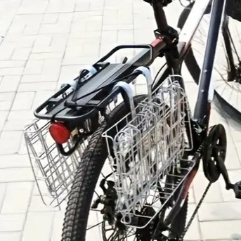 楽天市場】【HONBIKE／Mantodea対応】折りたたみカゴ 自転車用 前後