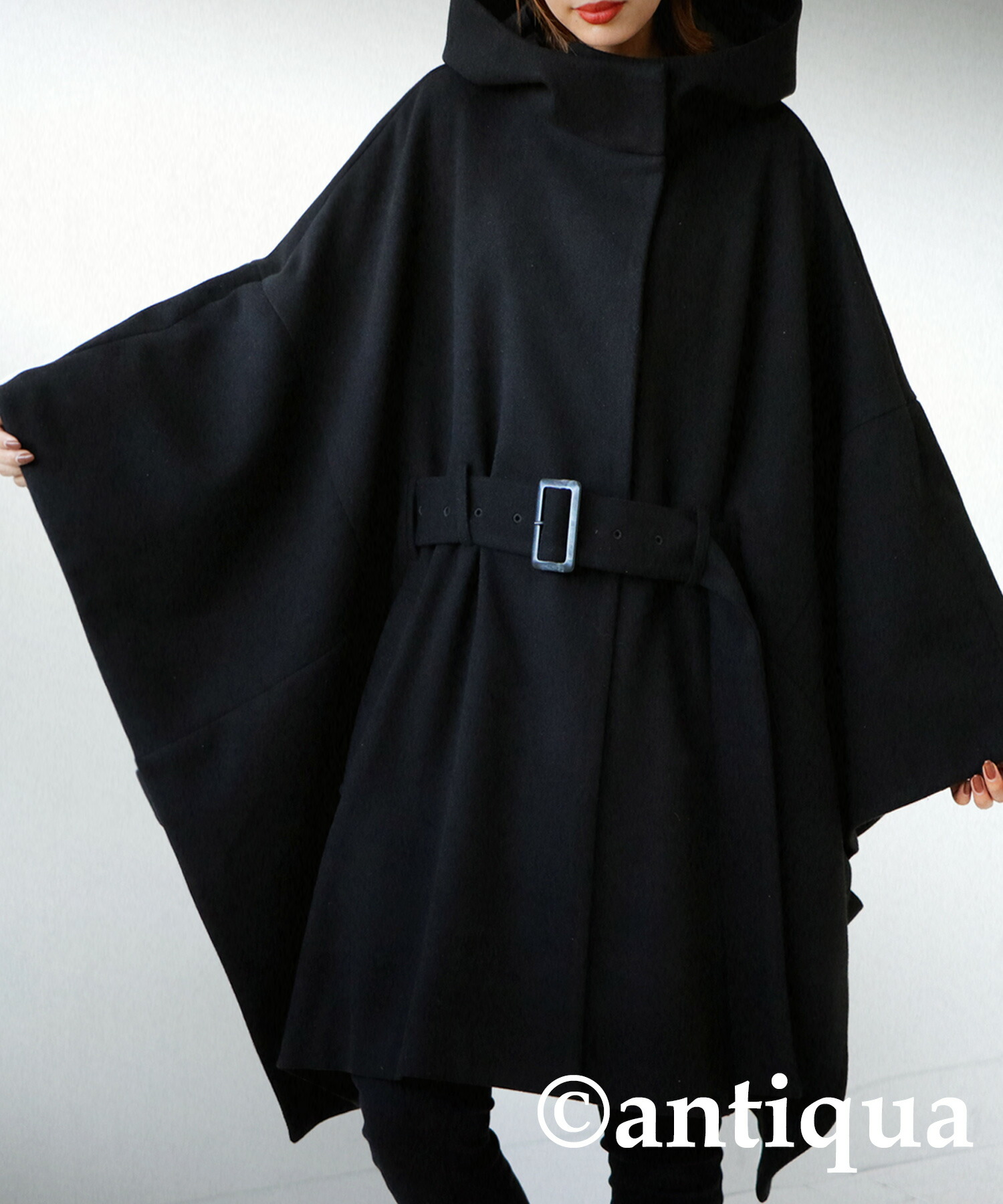 楽天市場】フード付き ポンチョコート ポンチョ レディース 送料無料