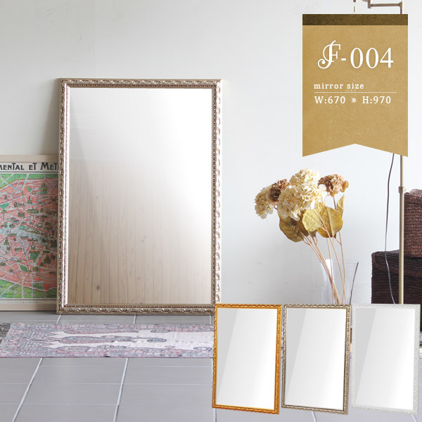 楽天市場】壁掛け鏡 壁掛け ウォールミラー ロココ調 賃貸 デコ