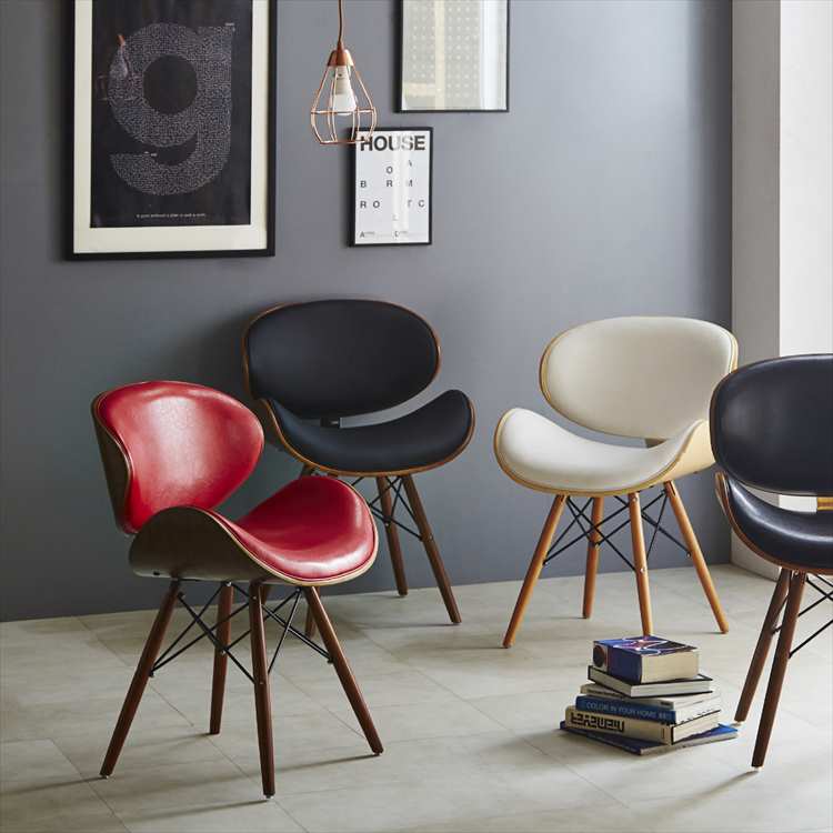 楽天市場】9色対応！ミッドセンチュリー期を彷彿とさせる背と座お丸み