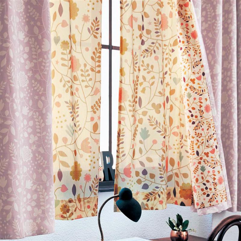 205 ミニラボ 1級遮光カーテン レース ベルメゾン 2枚ずつセット