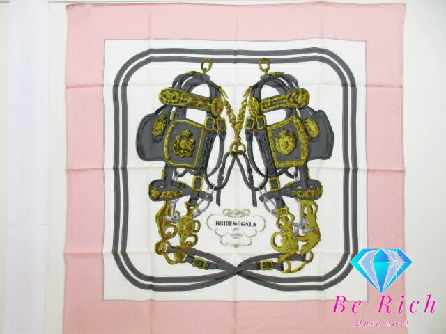 楽天市場】美品 エルメス HERMES カレ 90 スカーフ BRIDES de GALA