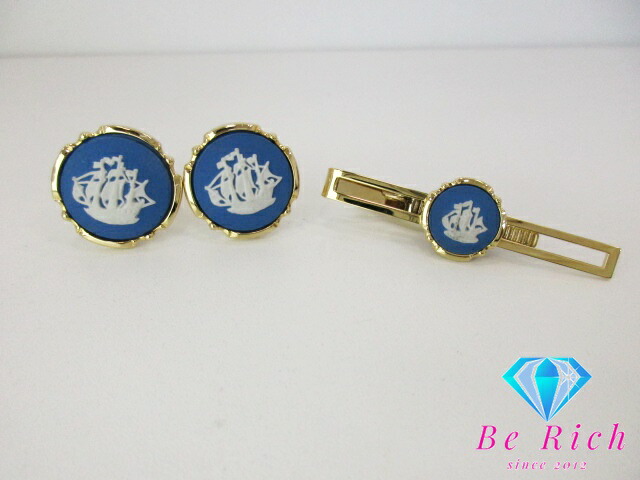 タイピン カフス 片方カフス含む ゴールドシルバーカラー バッジ