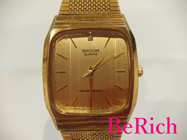 楽天市場】リコー RICOH メンズ 腕時計 スクエア カット ガラス