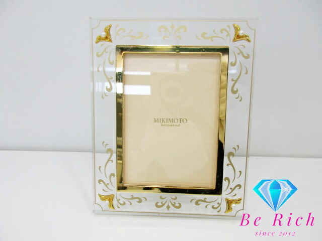 楽天市場】ミキモト MIKIMOTO パール フォト フレーム クリア ゴールド