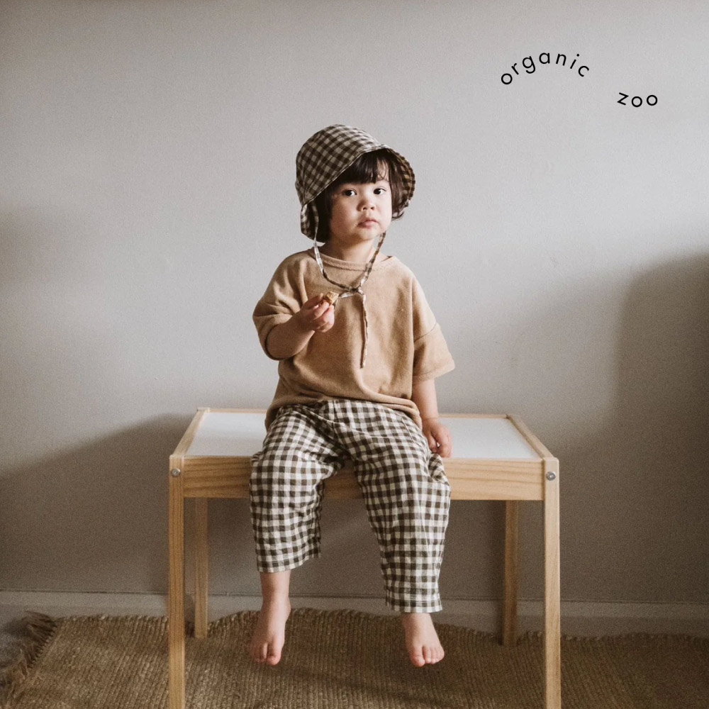 organic zoo ギンガム パンツ 1-2y ビスチェ 2-3y セット