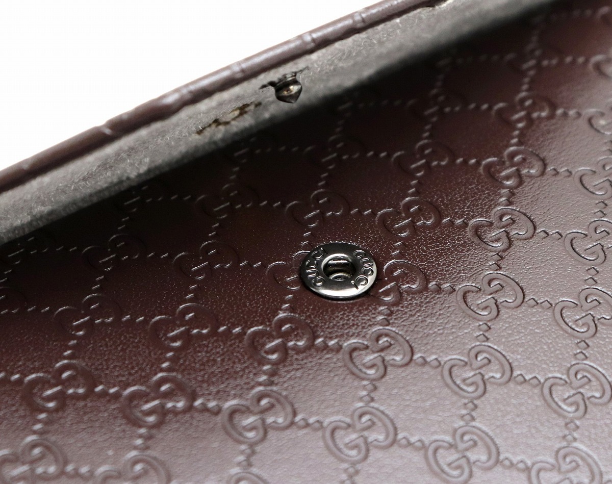 楽天市場】GUCCI グッチ マイクログッチシマ 折畳み メガネケース 眼鏡