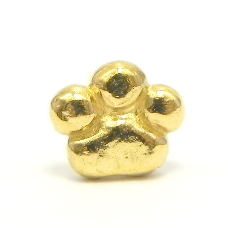 楽天市場】【ピアス】ねこの手・肉球K22セカンドピアス片方販売金属