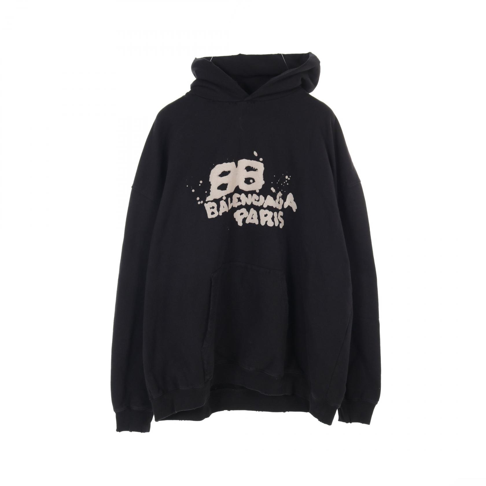 楽天市場】バレンシアガ BALENCIAGA HAND-DRAWN BB ICON HOODIE