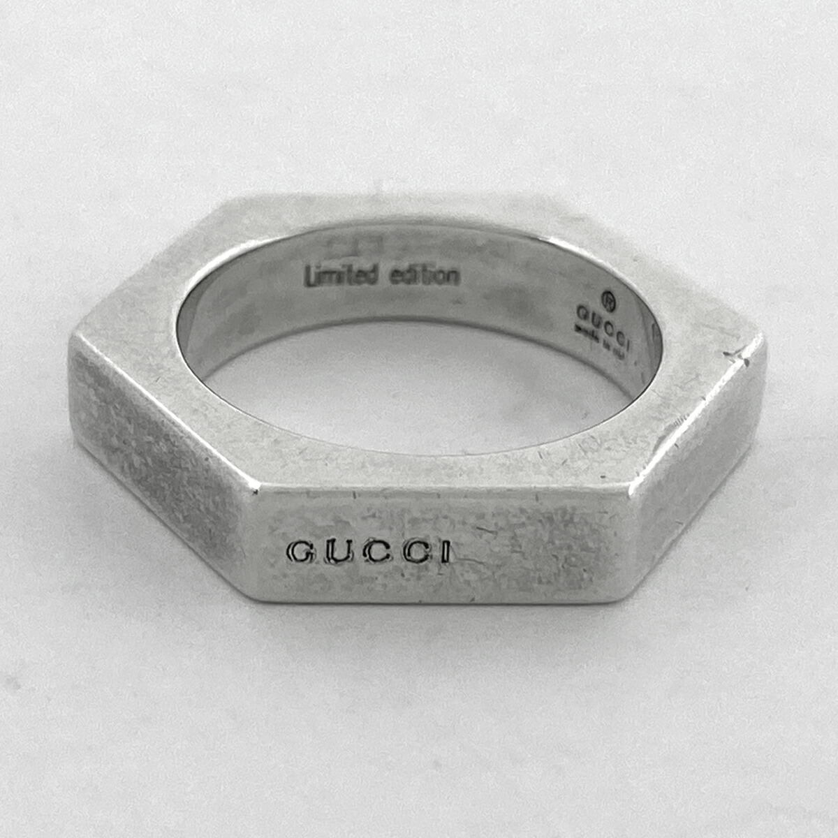 楽天市場】【ラッピング可】グッチ GUCCI ヘキサゴン リング ロゴ