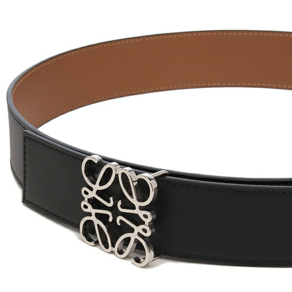 楽天市場】ロエベ ベルト リバーシブルアナグラム 4cm ブラック