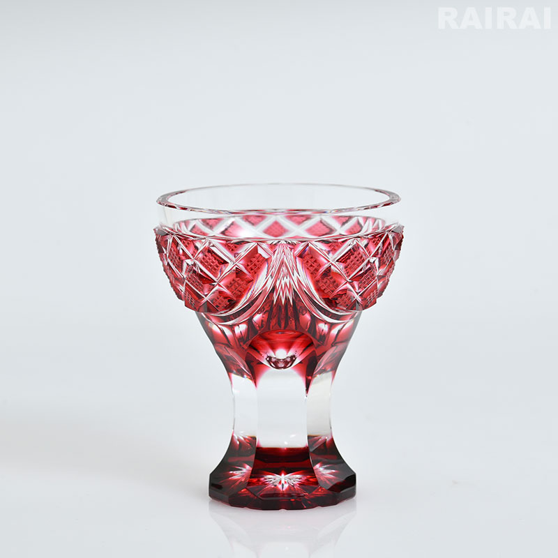 楽天市場】薩摩切子 創作 馬上杯 島津薩摩切子 金赤 黄 薩摩ガラス工芸