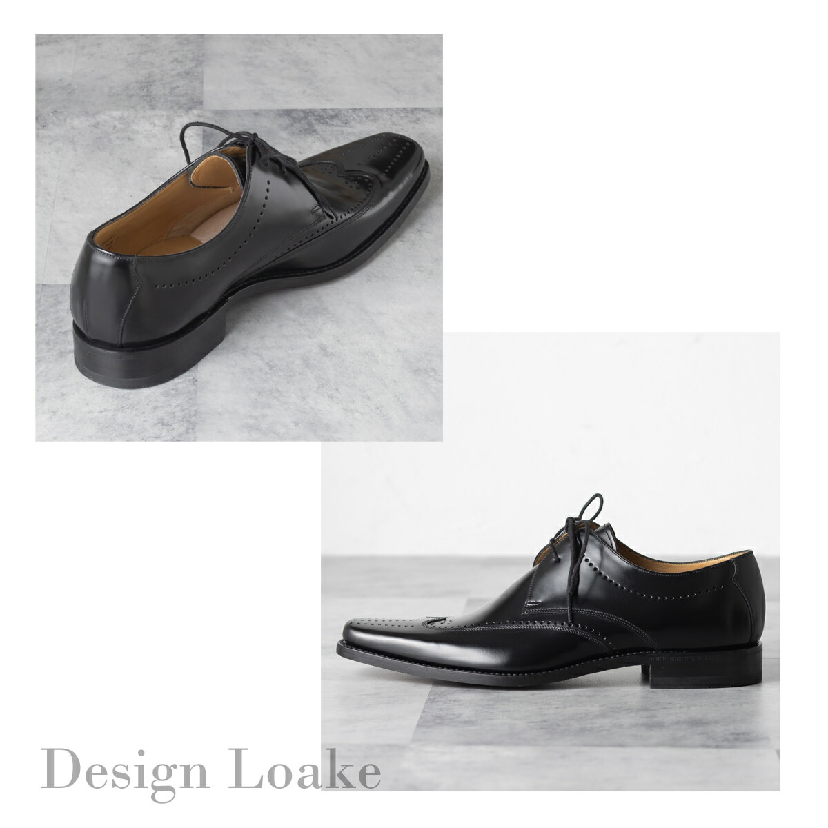 Loake 英国製 セミブローグ UK 7.5 黒 革靴 楽天市場】Loake England