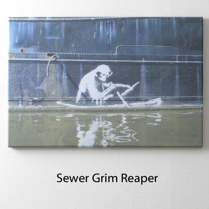 楽天市場】BANKSY CANVAS ART キャンバス アートファブリックパネル