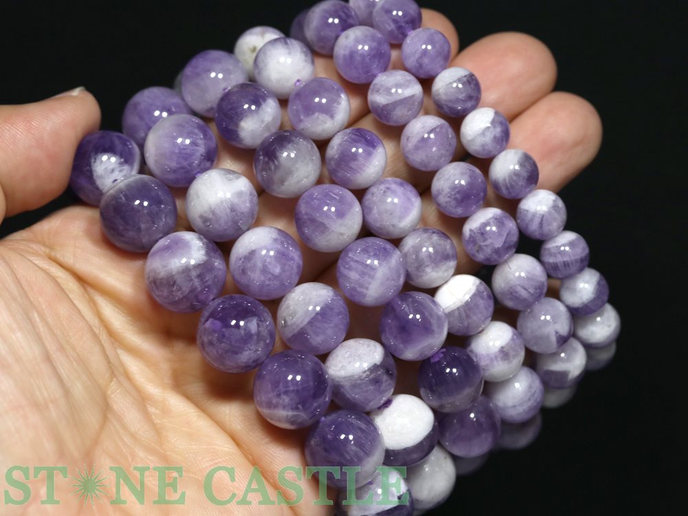 楽天市場】☆高品質☆【ブレスレット】ローズアメジスト バイカラー