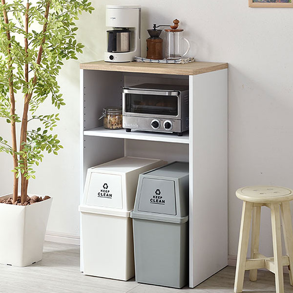 楽天市場】ゴミ箱上ラック レンジ台 幅60cm OKWH 00-100050-okwh