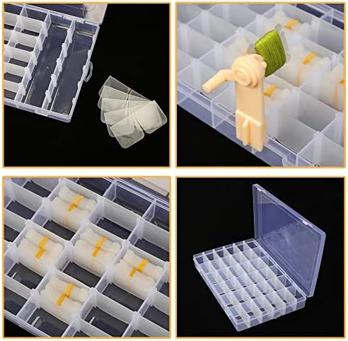 楽天市場】刺しゅう糸収納セット 刺繍糸 収納 仕切り付きケース 収納