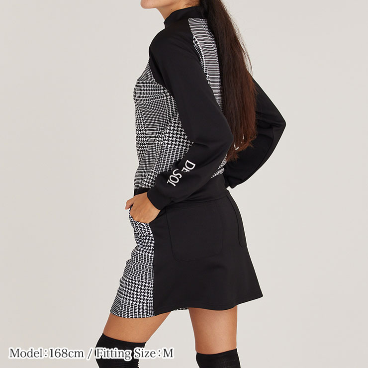 楽天市場】デルソルゴルフ グレンチェック柄 長袖セットアップ ゴルフ