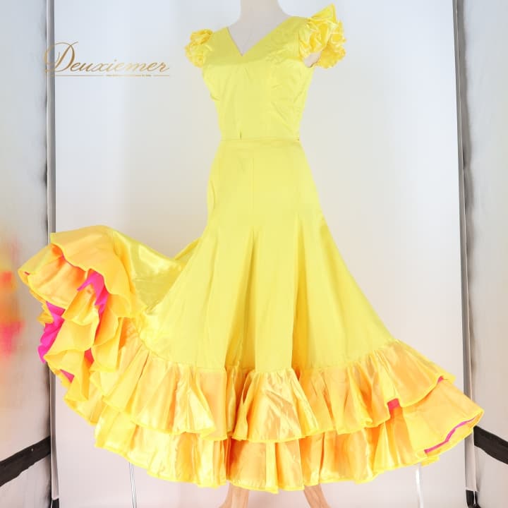 楽天市場】フラメンコ衣装オレンジの通販