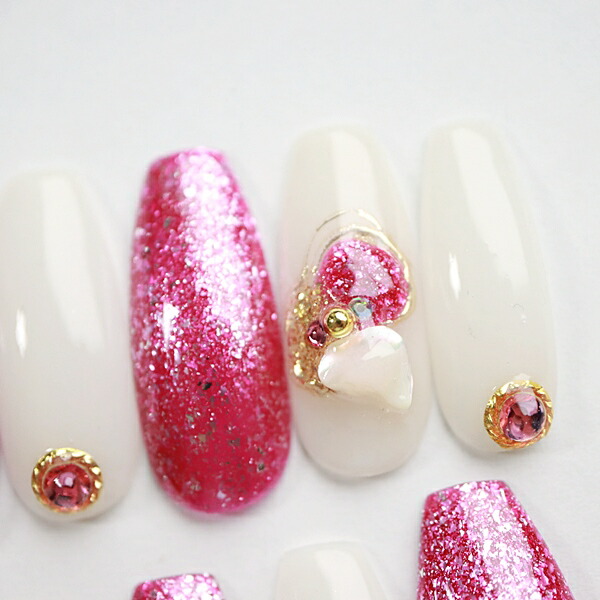 楽天市場】【現品発送】バレリーナ ネイルチップ ジェルネイル ギラ