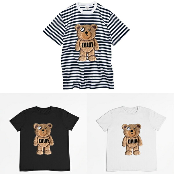 楽天市場】クマ Tシャツ くま もこもこ ぷくぷく ふわふわ 刺繍Tシャツ