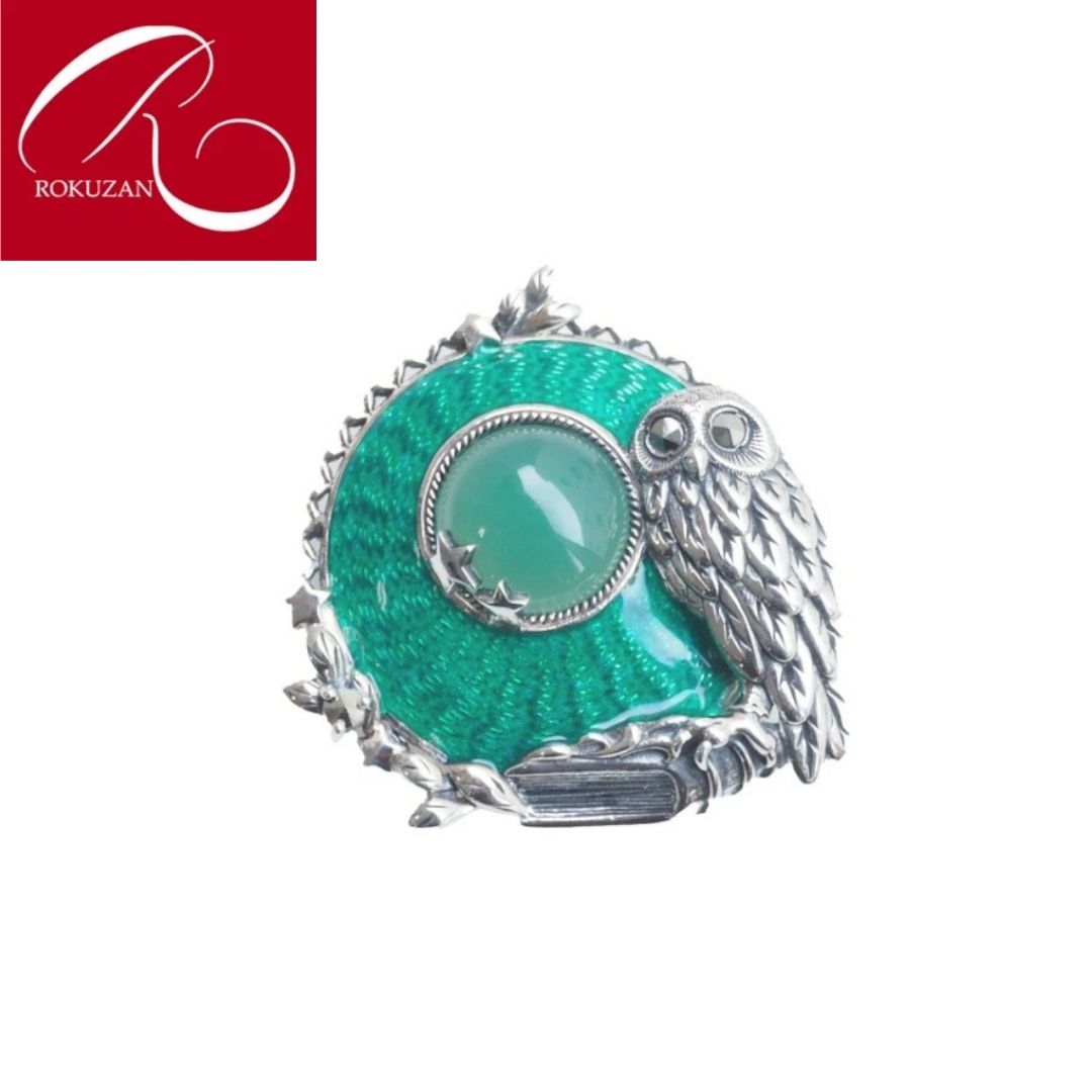 碌山 ROKUZAN ロクザン シルバー925 ターコイズ ブローチ 楽天市場】ROKUZAN 碌山 シルバー ターコイズ ＆ オパール ネコ