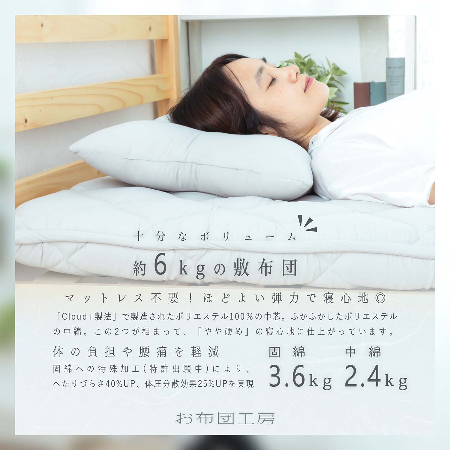 楽天市場】楽天ランキング1位 【安心の国内製造】日本製 敷布団 寧々