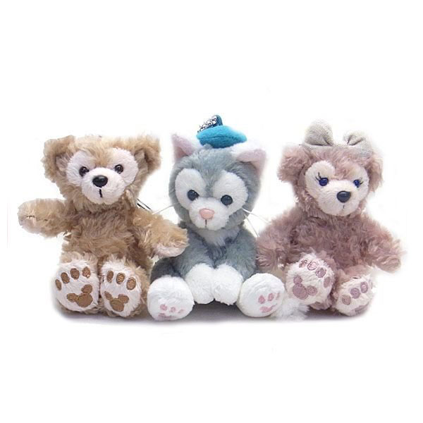 ダッフィー&シェリーメイ&ジェラトーニ ぬいぐるみキーホルダーセット