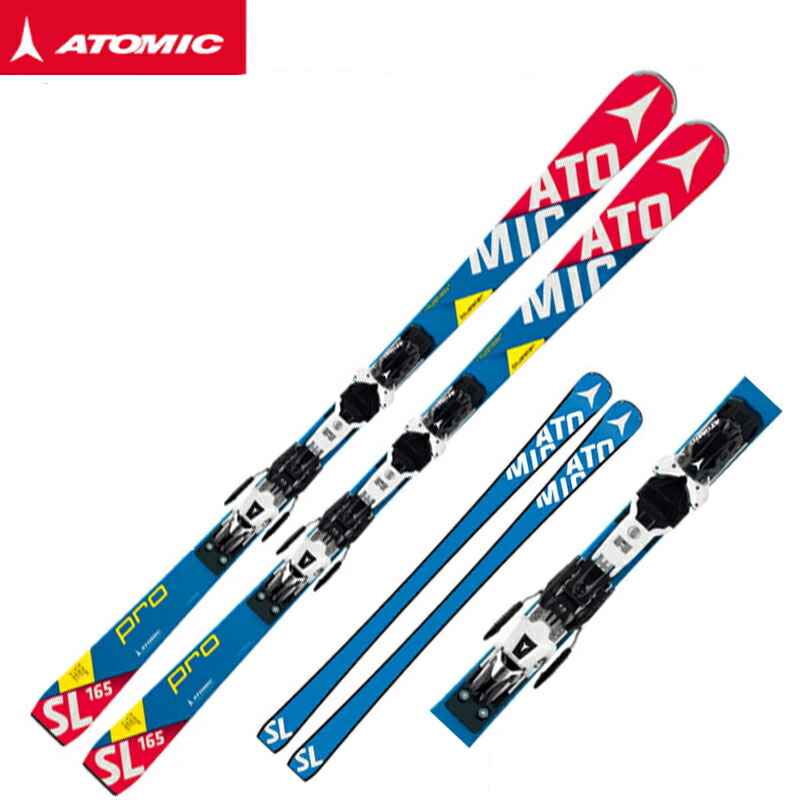 ATOMICブルースター ETL スキー125cm ストック110cmセット ATOMIC