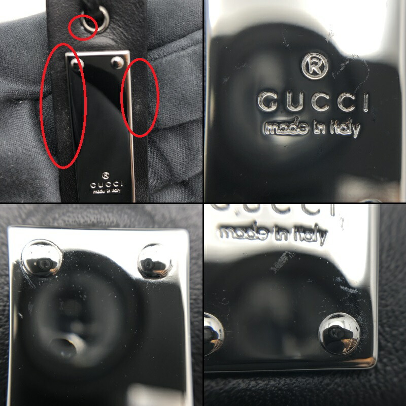楽天市場】【中古】GUCCI（グッチ） 76554 レザー ハンドバッグ